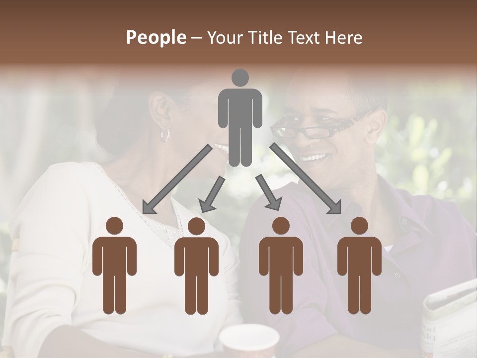 American Happiness Black PowerPoint Template