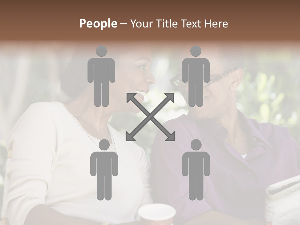 American Happiness Black PowerPoint Template