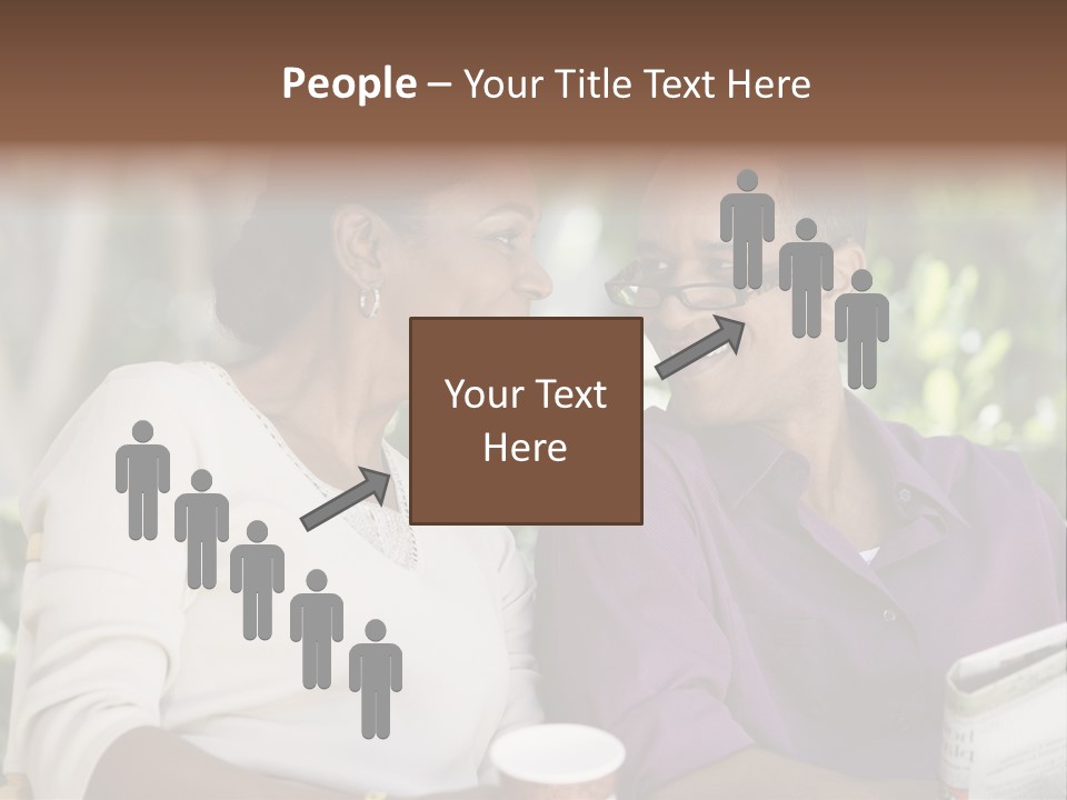 American Happiness Black PowerPoint Template