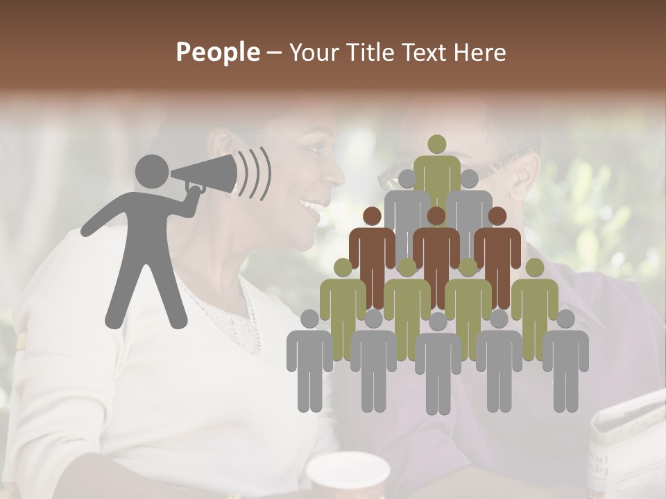 American Happiness Black PowerPoint Template