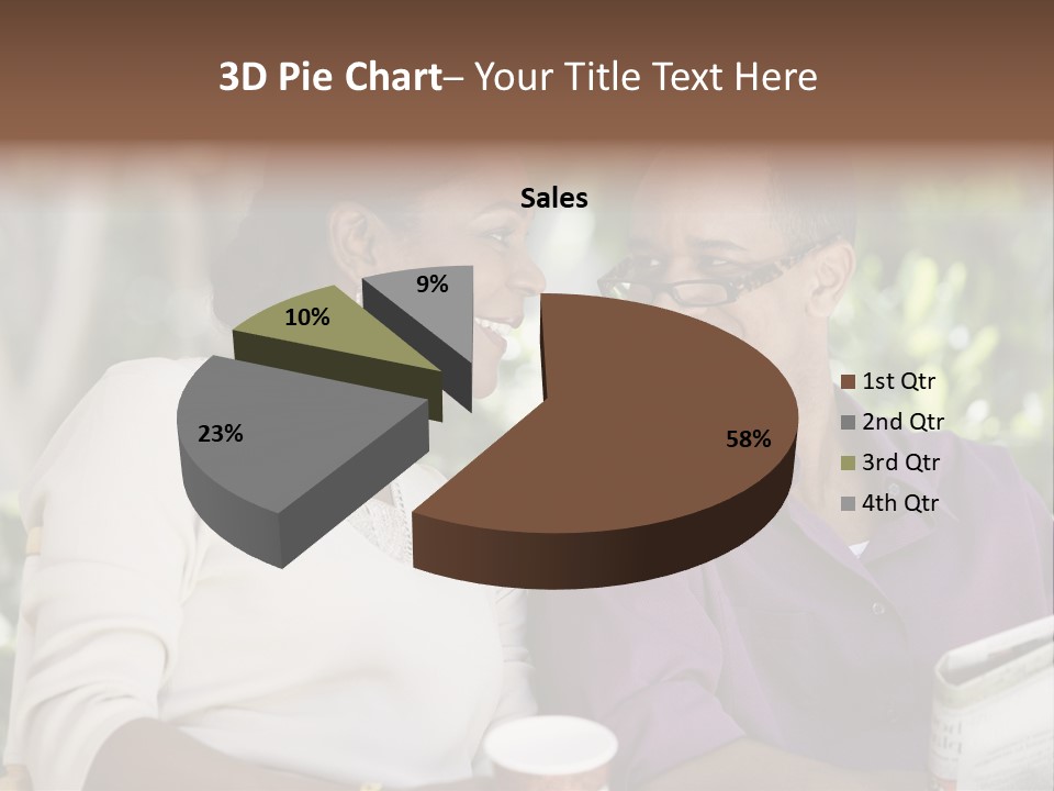 American Happiness Black PowerPoint Template