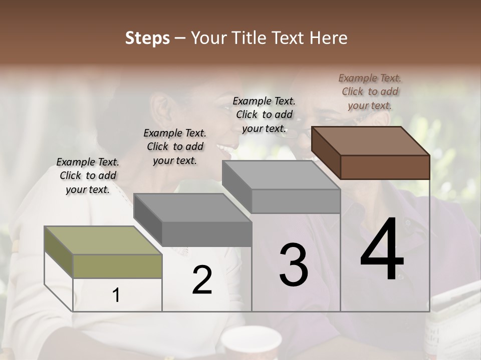 American Happiness Black PowerPoint Template