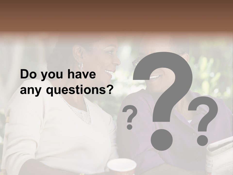 American Happiness Black PowerPoint Template