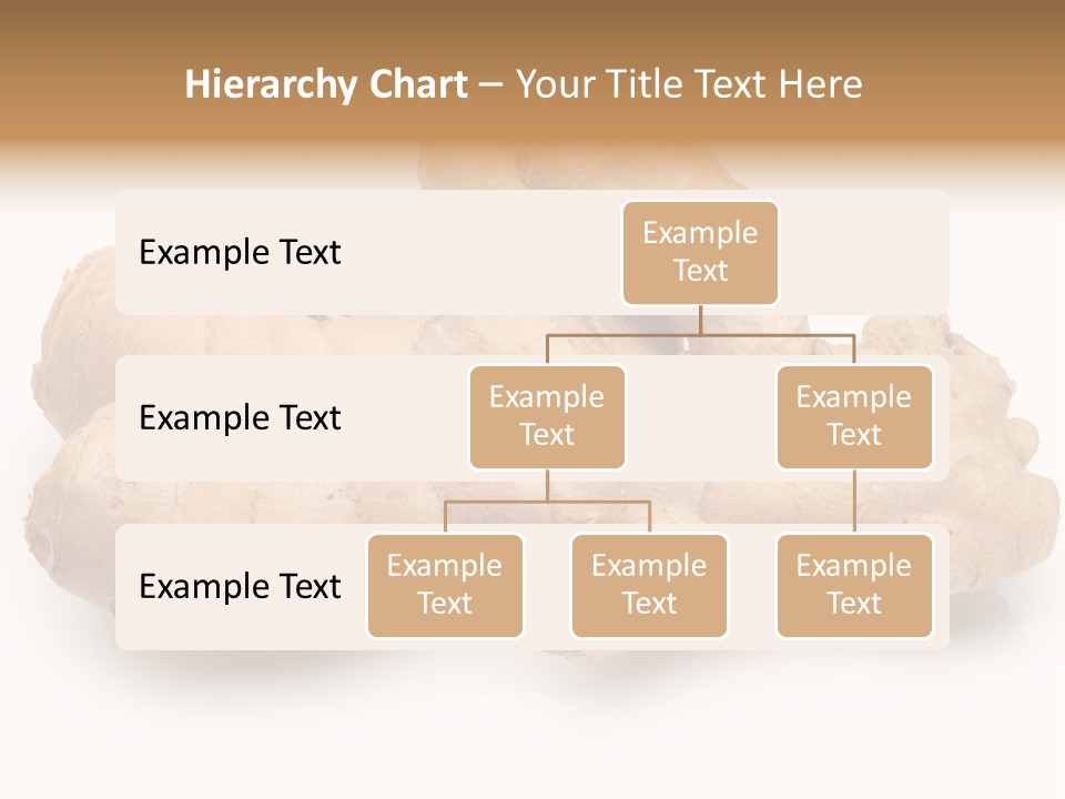 A Close Up Of A Ginger Root On A White Background PowerPoint Template