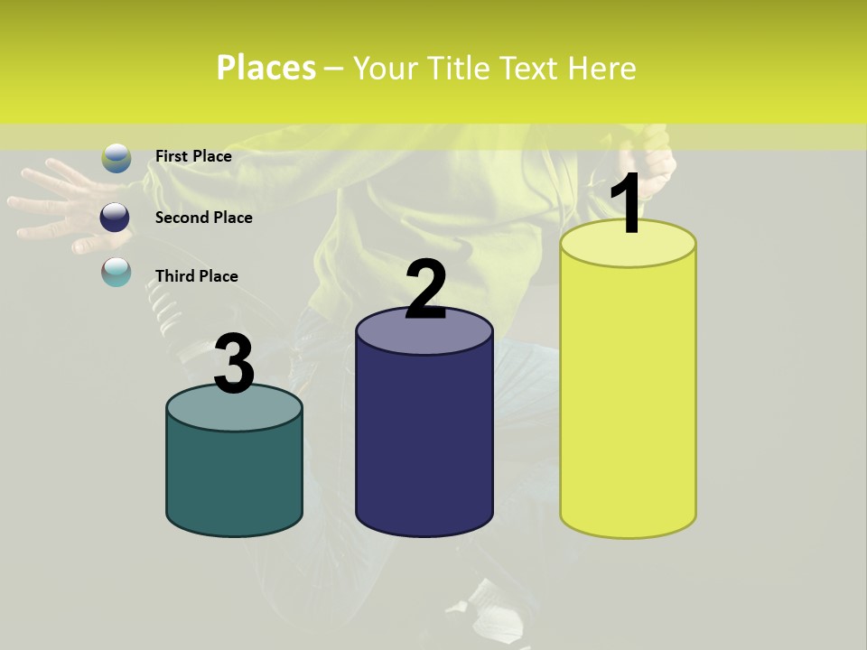 A Man Jumping In The Air With A Skateboard PowerPoint Template