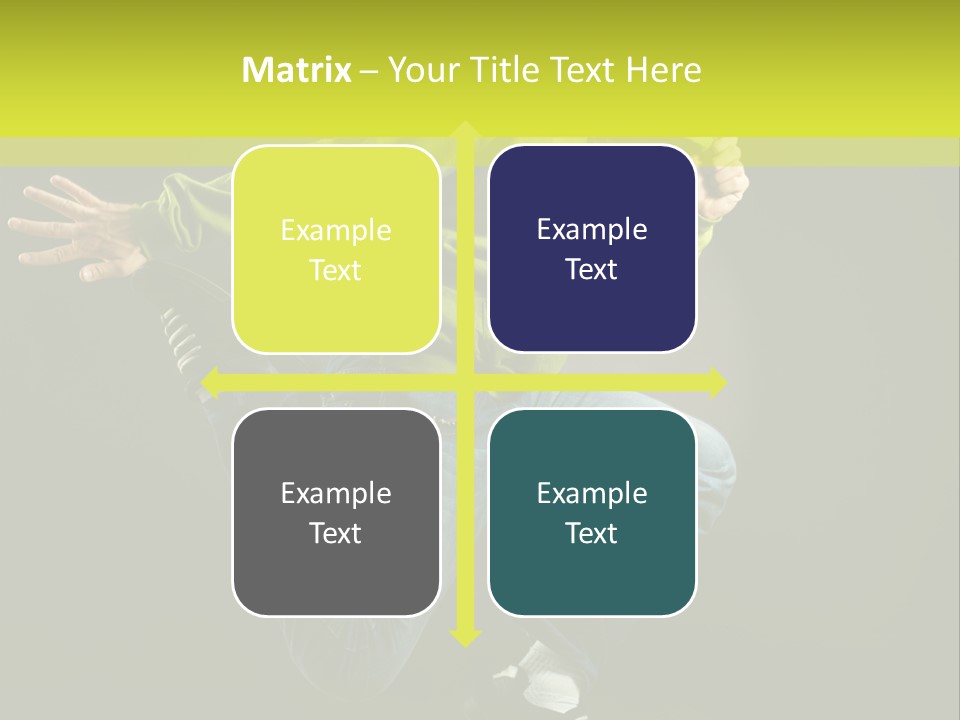 A Man Jumping In The Air With A Skateboard PowerPoint Template