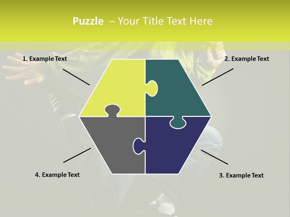 A Man Jumping In The Air With A Skateboard PowerPoint Template