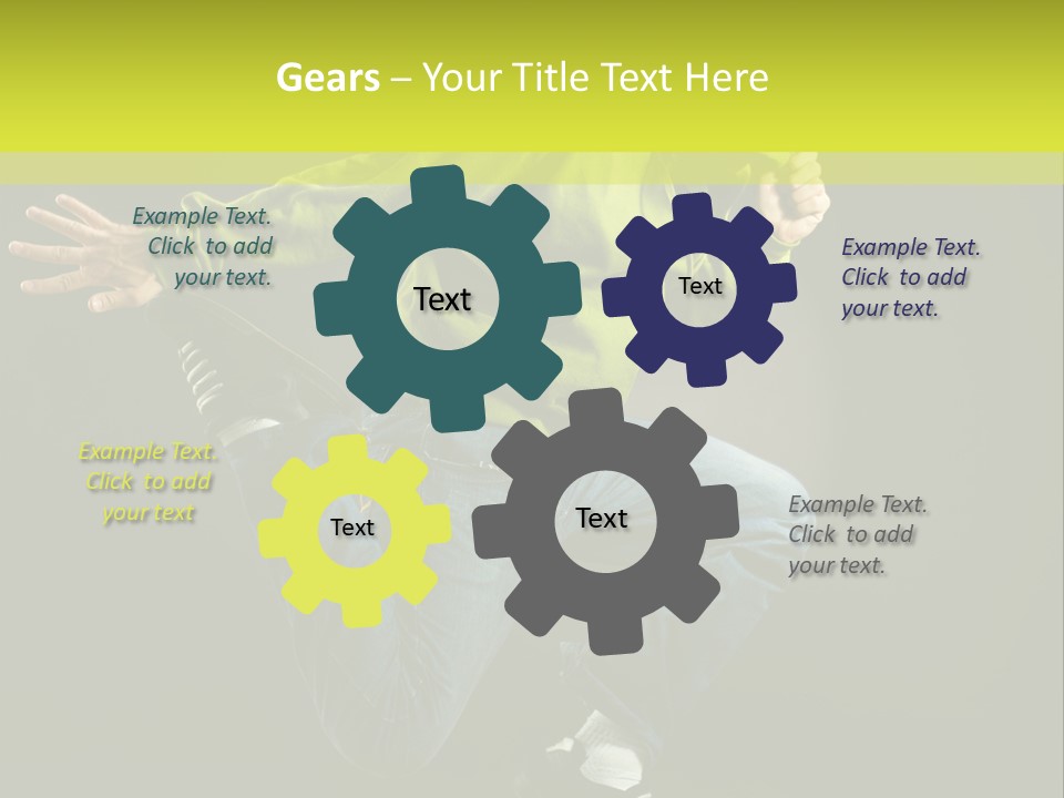 A Man Jumping In The Air With A Skateboard PowerPoint Template