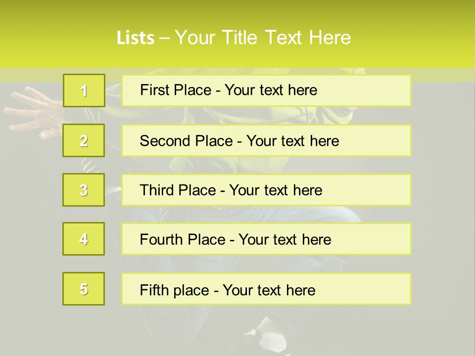 A Man Jumping In The Air With A Skateboard PowerPoint Template
