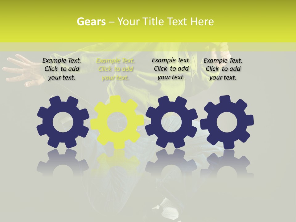 A Man Jumping In The Air With A Skateboard PowerPoint Template