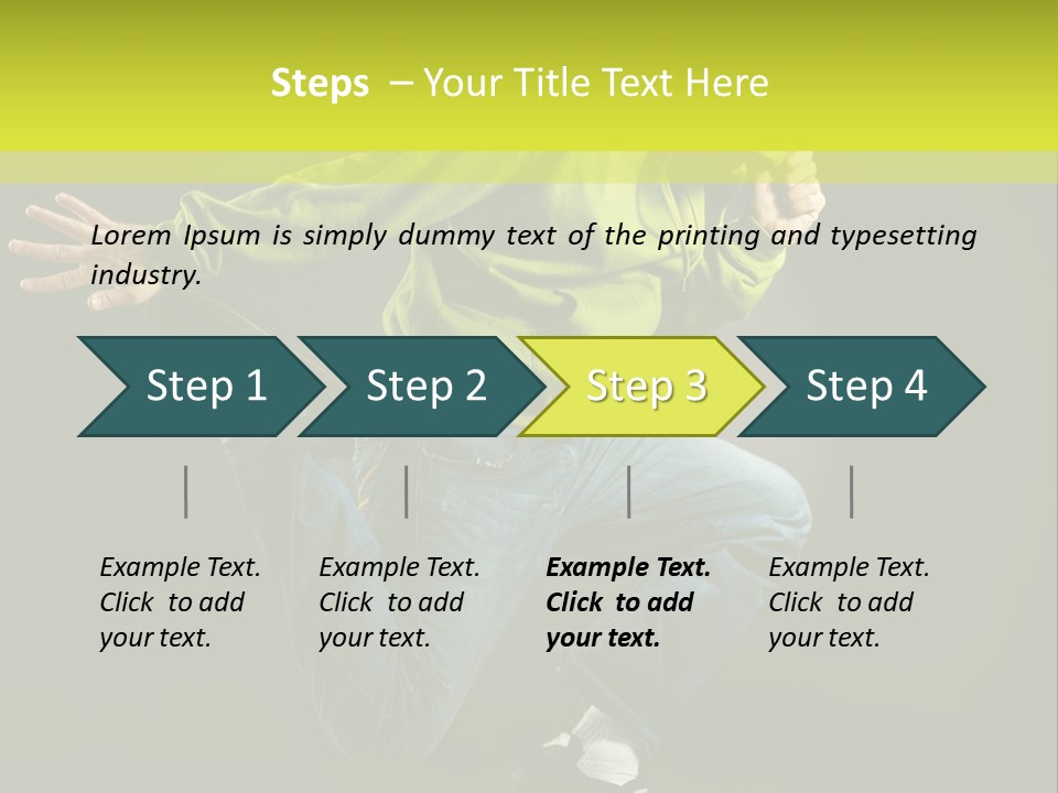 A Man Jumping In The Air With A Skateboard PowerPoint Template