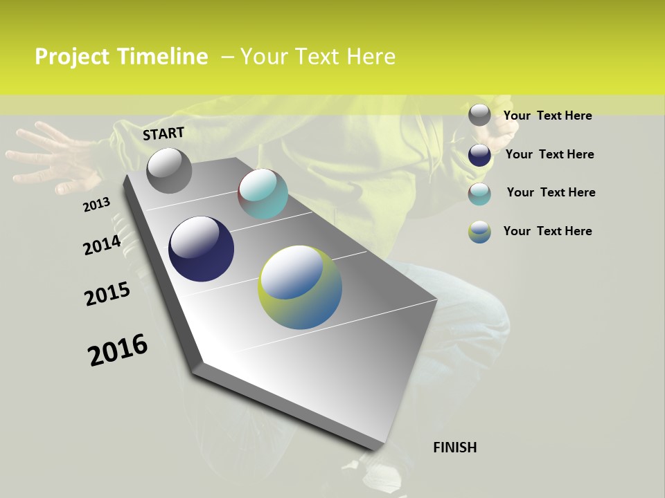 A Man Jumping In The Air With A Skateboard PowerPoint Template