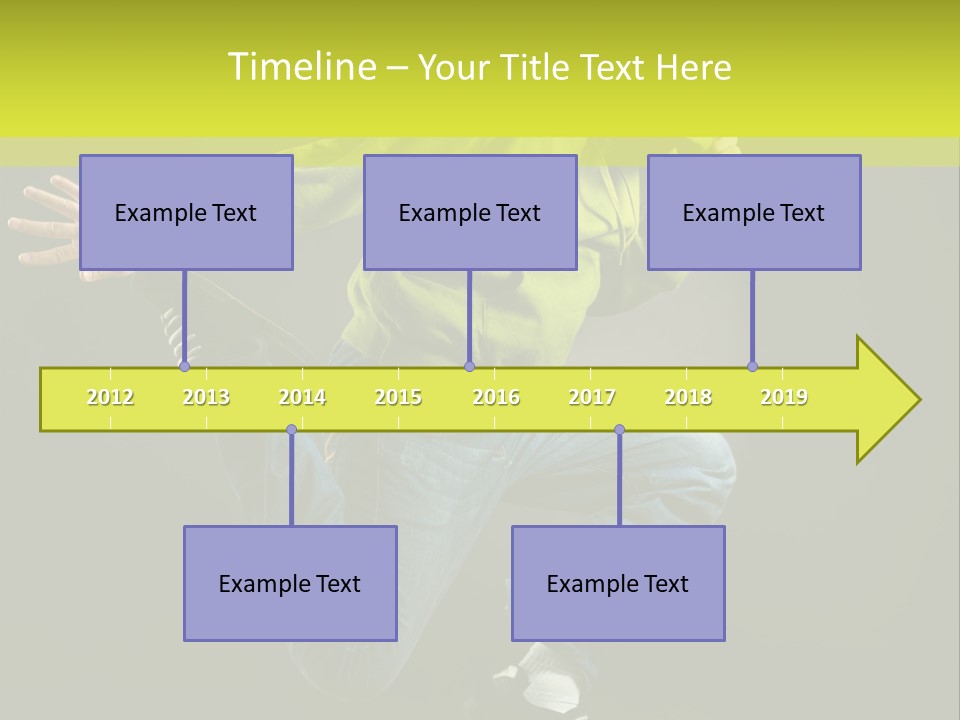 A Man Jumping In The Air With A Skateboard PowerPoint Template