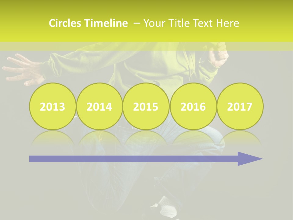 A Man Jumping In The Air With A Skateboard PowerPoint Template