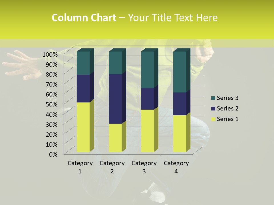 A Man Jumping In The Air With A Skateboard PowerPoint Template