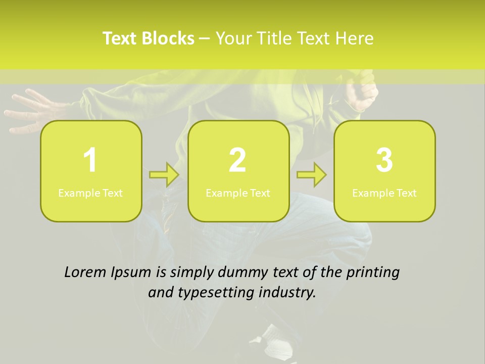 A Man Jumping In The Air With A Skateboard PowerPoint Template