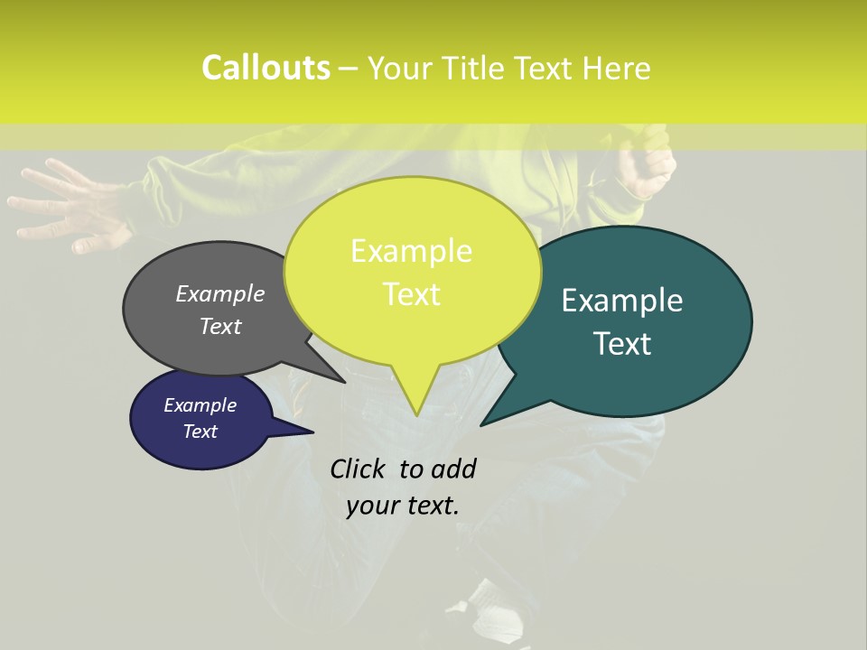 A Man Jumping In The Air With A Skateboard PowerPoint Template