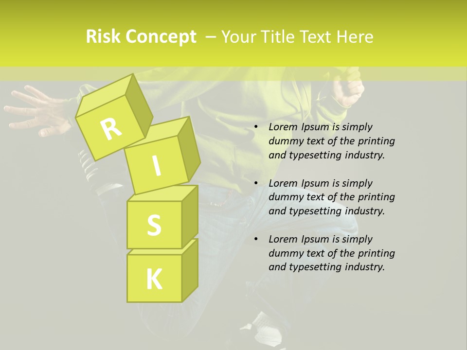 A Man Jumping In The Air With A Skateboard PowerPoint Template