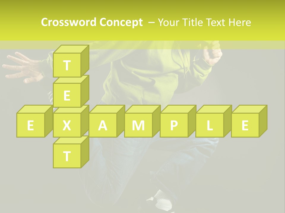 A Man Jumping In The Air With A Skateboard PowerPoint Template