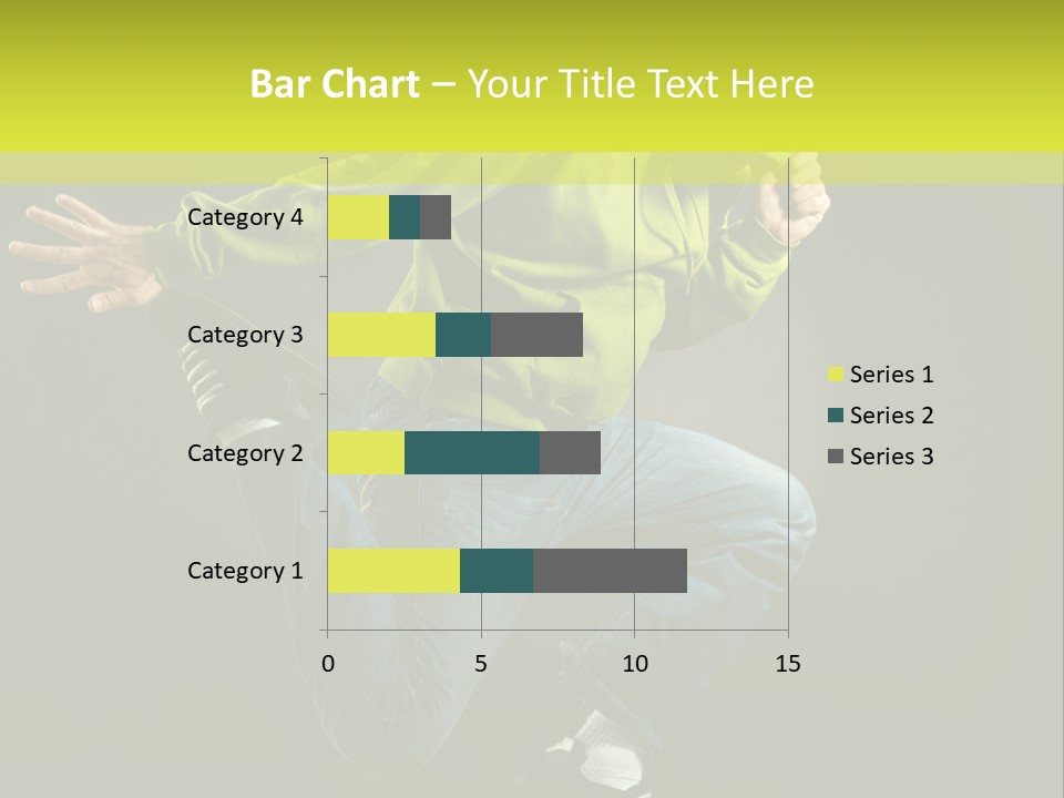 A Man Jumping In The Air With A Skateboard PowerPoint Template