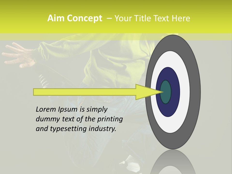 A Man Jumping In The Air With A Skateboard PowerPoint Template