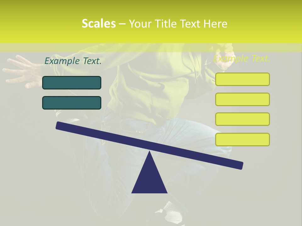 A Man Jumping In The Air With A Skateboard PowerPoint Template