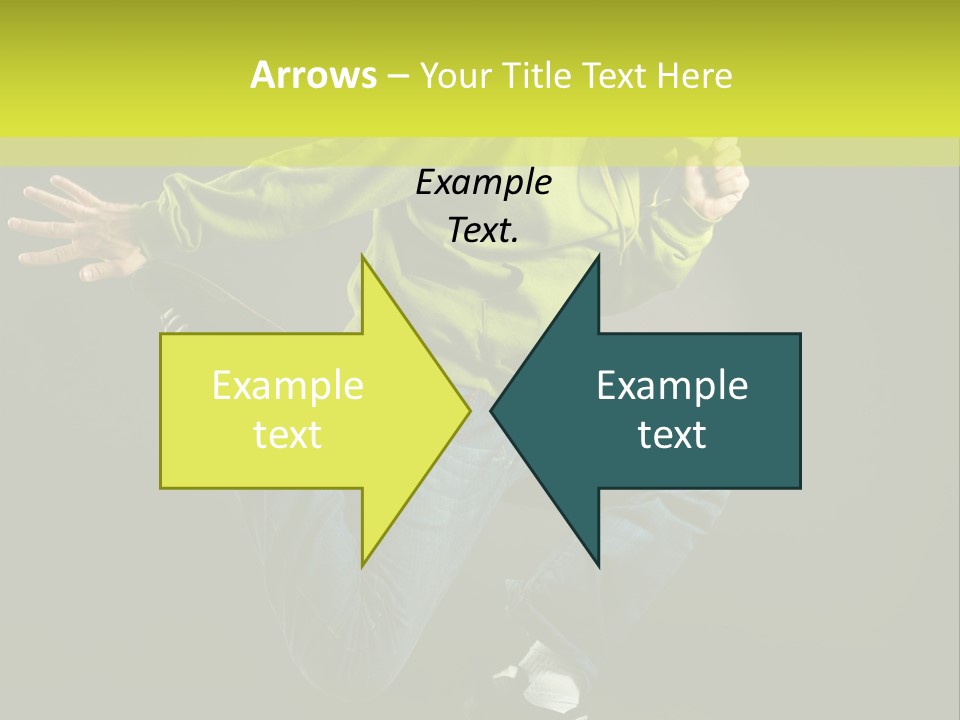 A Man Jumping In The Air With A Skateboard PowerPoint Template