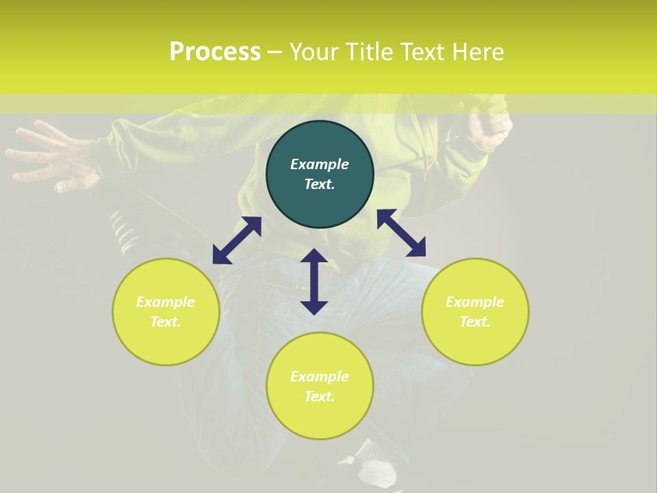 A Man Jumping In The Air With A Skateboard PowerPoint Template