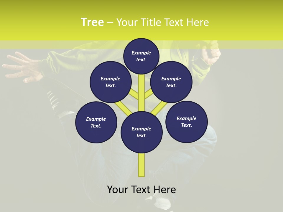 A Man Jumping In The Air With A Skateboard PowerPoint Template