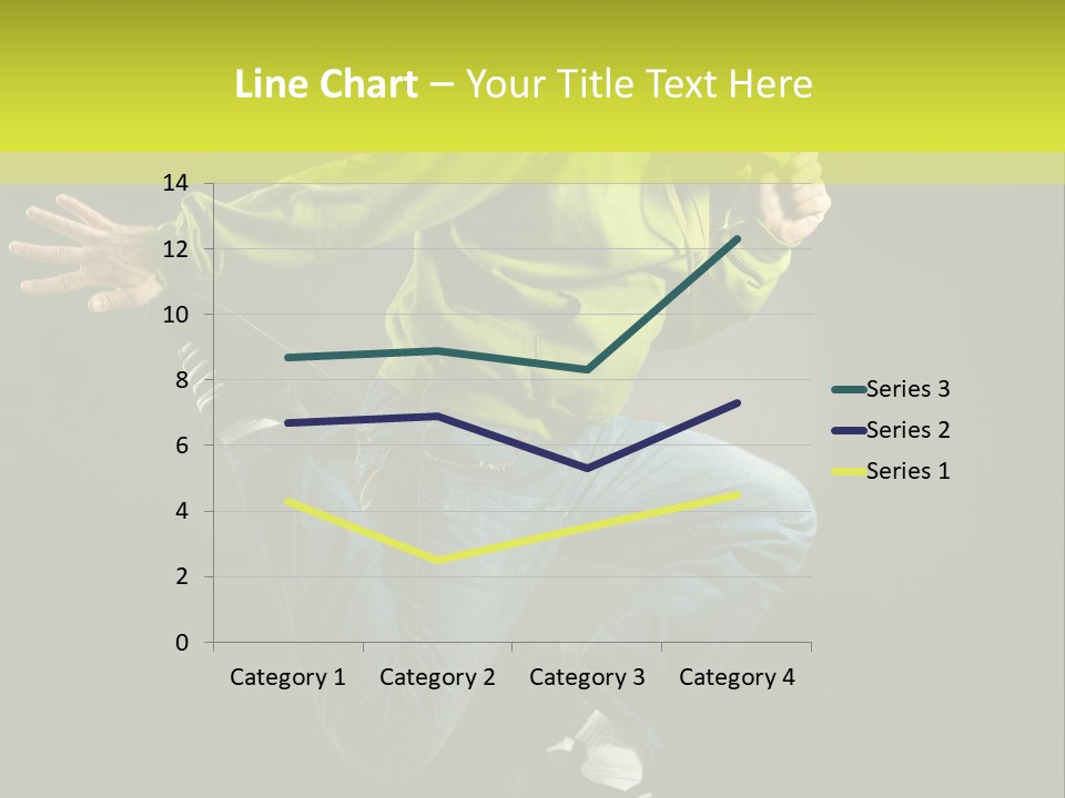 A Man Jumping In The Air With A Skateboard PowerPoint Template