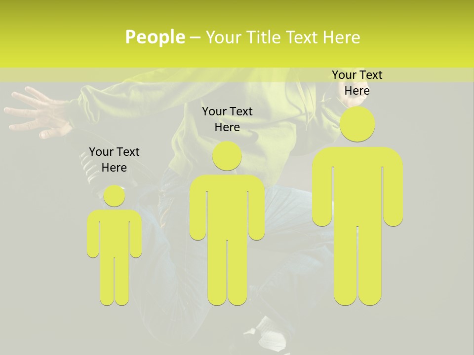 A Man Jumping In The Air With A Skateboard PowerPoint Template