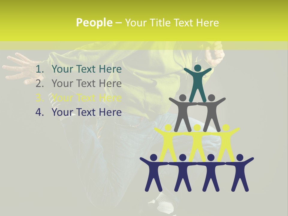 A Man Jumping In The Air With A Skateboard PowerPoint Template