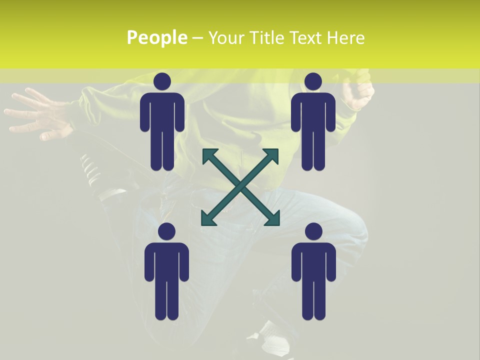 A Man Jumping In The Air With A Skateboard PowerPoint Template