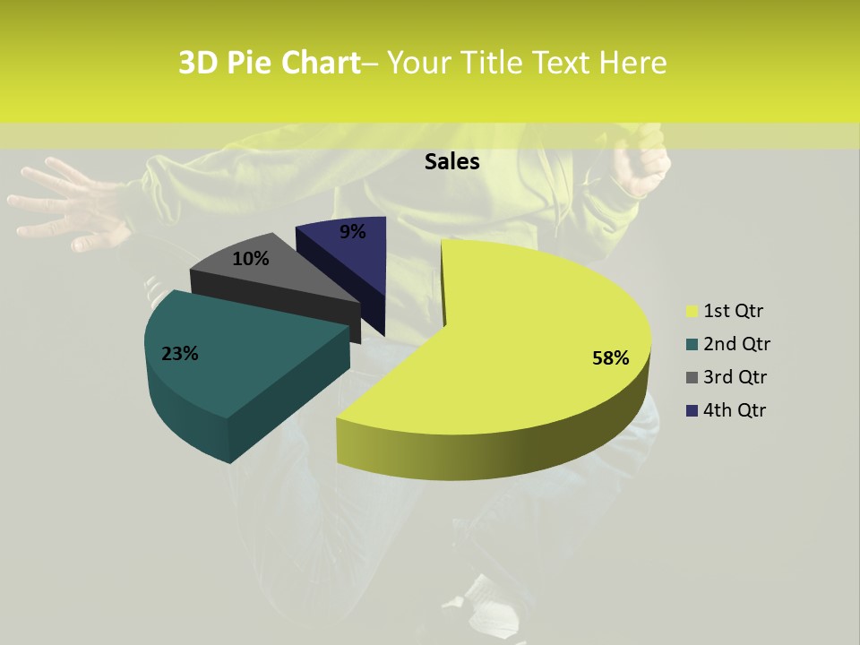 A Man Jumping In The Air With A Skateboard PowerPoint Template