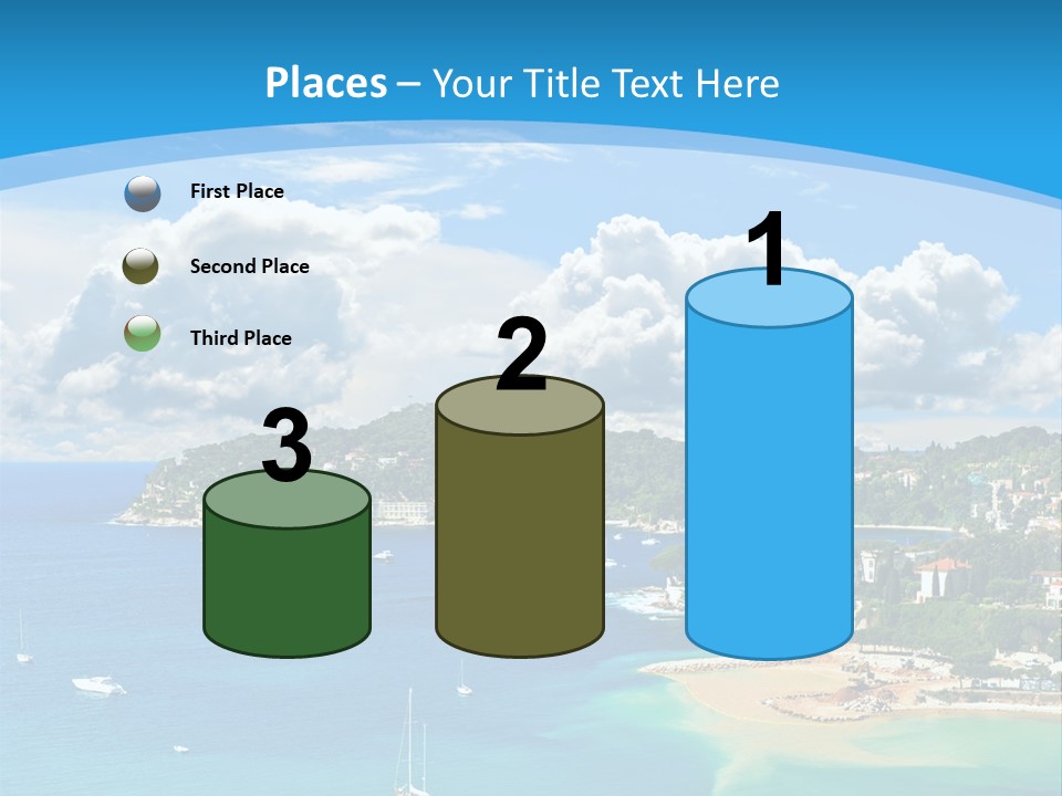 South Seafront Sightseeing PowerPoint Template