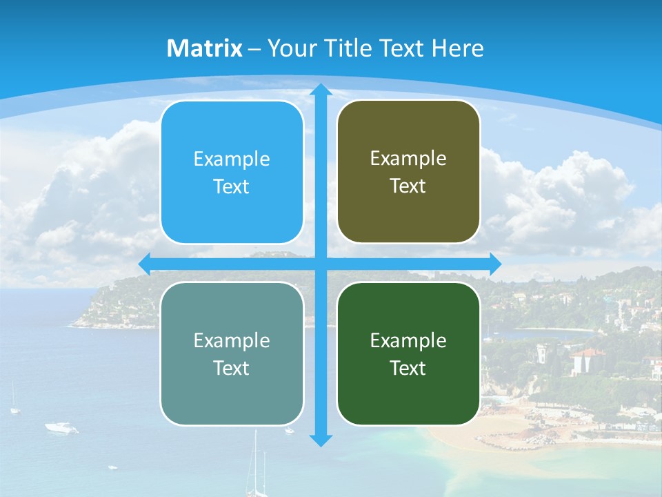 South Seafront Sightseeing PowerPoint Template