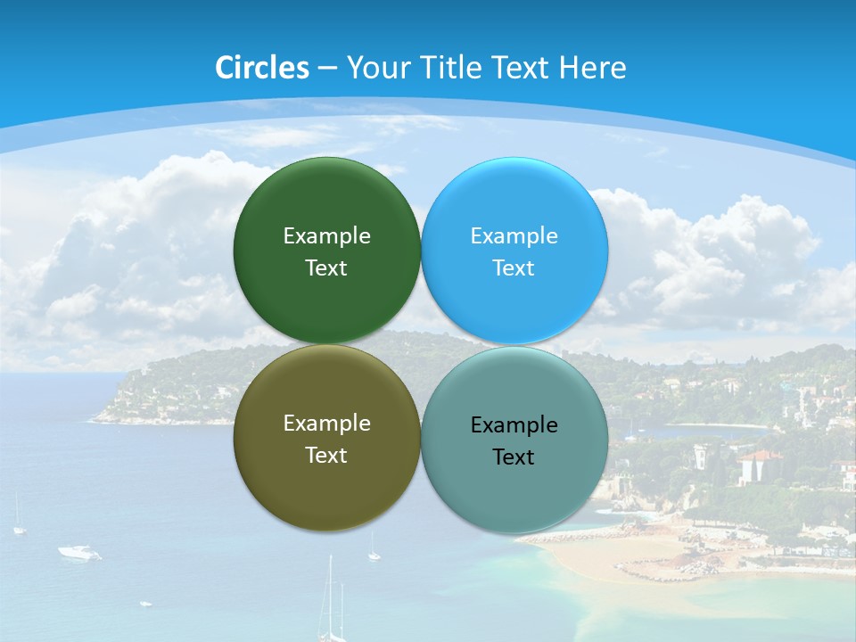 South Seafront Sightseeing PowerPoint Template
