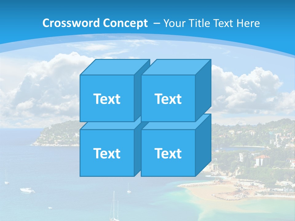 South Seafront Sightseeing PowerPoint Template