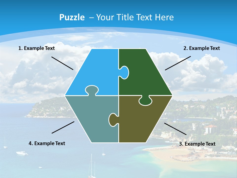 South Seafront Sightseeing PowerPoint Template