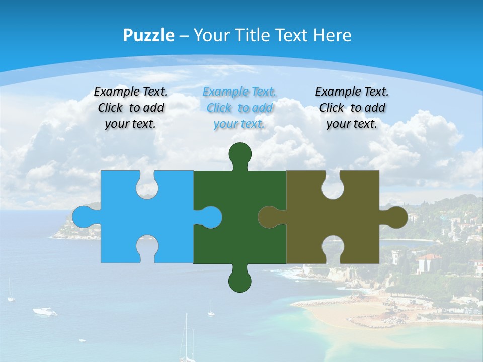 South Seafront Sightseeing PowerPoint Template