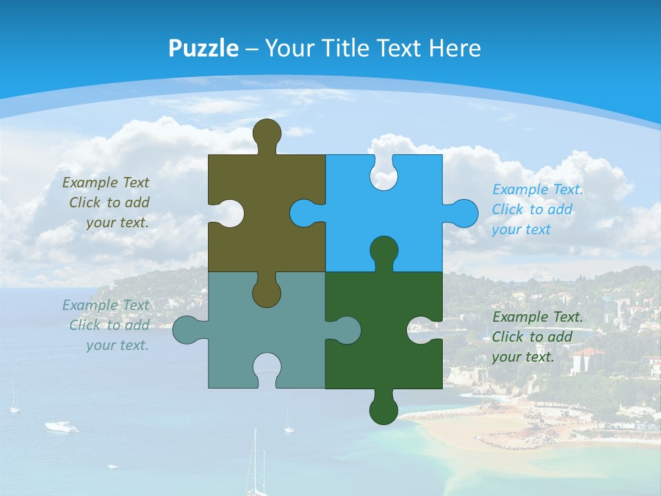 South Seafront Sightseeing PowerPoint Template