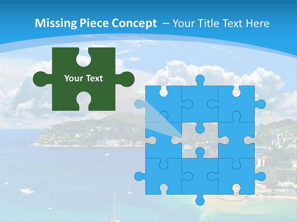 South Seafront Sightseeing PowerPoint Template