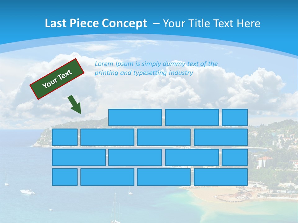 South Seafront Sightseeing PowerPoint Template