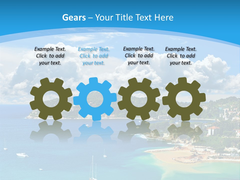 South Seafront Sightseeing PowerPoint Template