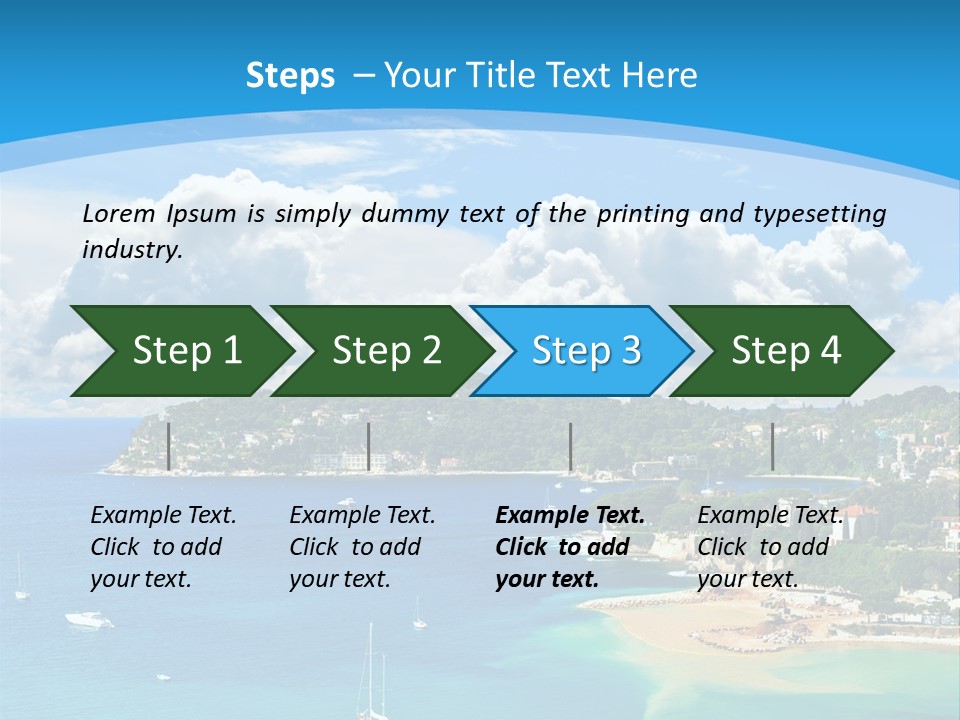 South Seafront Sightseeing PowerPoint Template