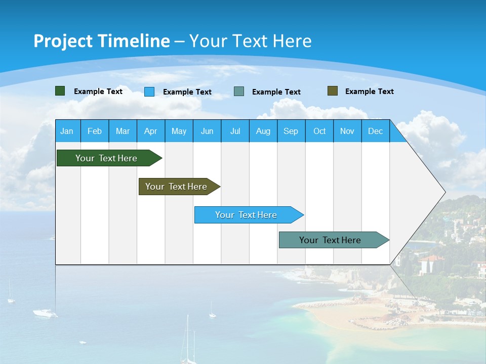 South Seafront Sightseeing PowerPoint Template
