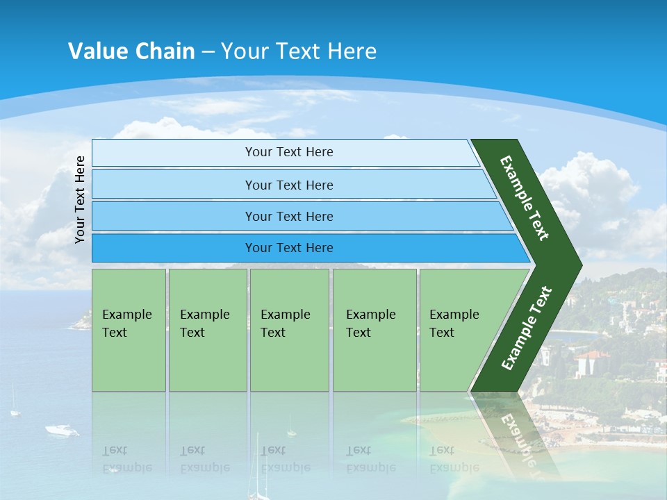 South Seafront Sightseeing PowerPoint Template