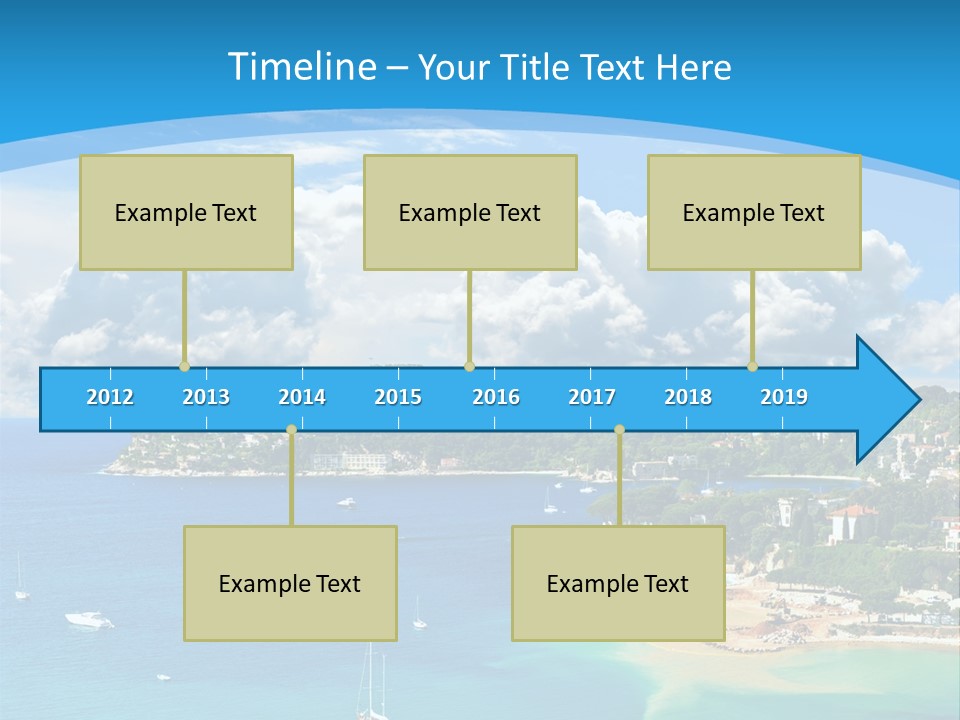 South Seafront Sightseeing PowerPoint Template