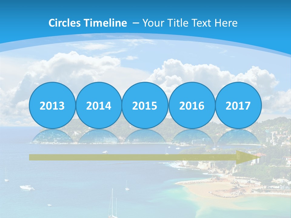 South Seafront Sightseeing PowerPoint Template