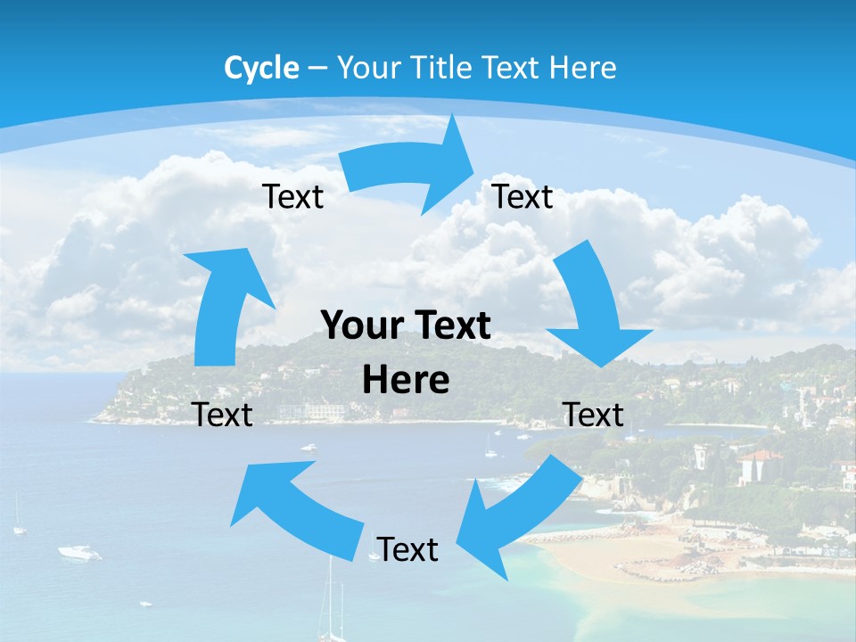 South Seafront Sightseeing PowerPoint Template